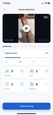 Luria Sequencing scoring screen